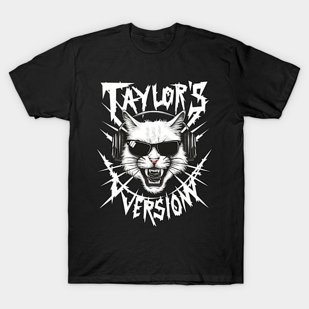 death metal taylors cat version T-Shirt by Aldrvnd